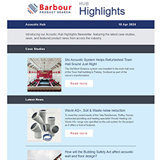 Acoustic Hub Highlights| Featuring The Latest Product News, Case Studies and Featured Company News