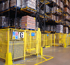 Troax's Smart Fix Fencing Isolates Crane Aisles at GlaxoSmithKline Warehouse