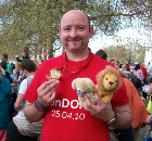 Leaderflush Shapland at the London Marathon