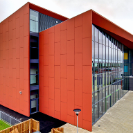 Rainscreen Cladding at Barrow Hall College, Cheshire.