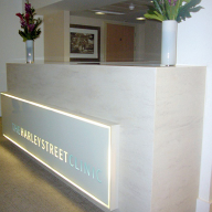 Harley Street Reception Counter