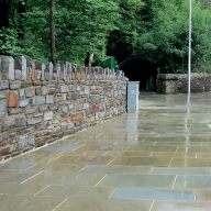 Paving At The Works in Ebbw Vale, South Wales