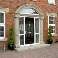 Cast stone feature door surround