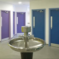 Stainless Steel Wash Fountains for Tong High School