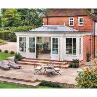 Timber orangery sympathetically designed to suit period property