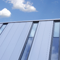 Vertical Kalzip FC rainscreen panels ideal for new schools