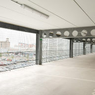 Berry Brisafe wire rope safety barrier at East Marketgait, Dundee