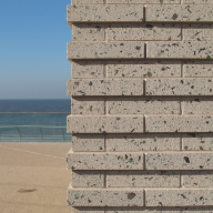 The Tower of Love used Planished Snowstorm with recycled glass