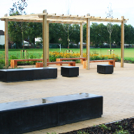 External street furniture for Wade Deacon High School