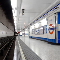 Curved fascia profile for Heathrow Underground Station