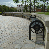 Radius seating for Headland Town Square