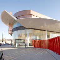 Laser-Line Bullnose Fascia used on Bus Station