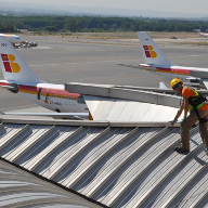 Latchways Constant Force® System used at Madrid airport