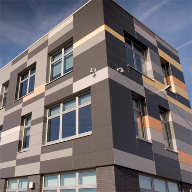 Colourful facade for City School, Sheffield