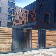 Telescopic Tracked Sliding Gate for student accommodation