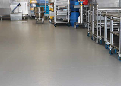 Altro flooring for hospital kitchen