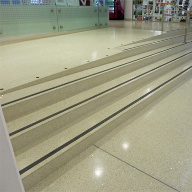 Specialist skills in resin based terrazzo for student campus