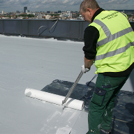 Wecryl sprayable waterproofing for Aldersgate Tower