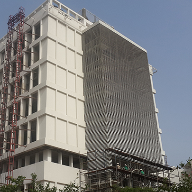 Elliptical louvre blades for The Grand Oyeeman Building