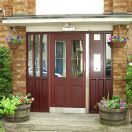 Timber security doors for housing association