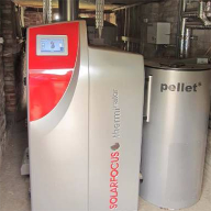 SOLARFOCUS log wood boiler for Borley Mill