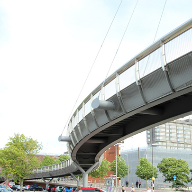 Architectural mesh for Bourg Walk Bridge