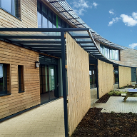 Bailey Streetscene covered walkway for school