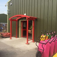 Autopa Bespoke Entrance Canopy at Huws Gray