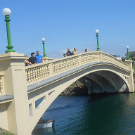 Timber hand rails for Southport Venetian & Marina bridge