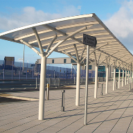 Bespoke waiting canopy for Loch Ryan Ferry Port