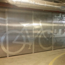 Architectural mesh for High Holborn Cycle Hub
