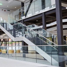 Easy Glass railings for Stourbridge College