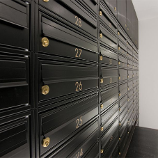 Bespoke mailboxes at The Court House, London