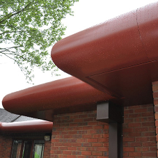 Anti-climb roofline fascia for Mental Health hospital