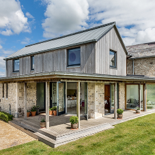 Cottage extension enhanced by a fixed rooflight