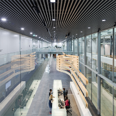 Aluminium ceiling for International Criminal Court