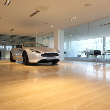 Mapei products specified for Aston Martin showroom