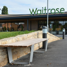 Street furniture for new Waitrose store