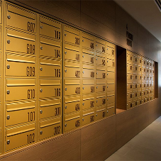 Custom crafted mailboxes for prestigious Fitzroy Place