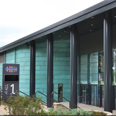 Elliptical column casings at the Yorkshire Event Centre