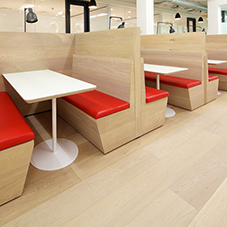 Ultra modern oak floor for office canteen