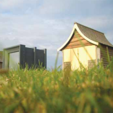 Prize winning beach hut from Design & Display