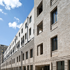 Ancons’ brick faced soffit units at Silchester Estate