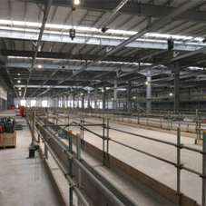 Adaptable drainage solution for train depot