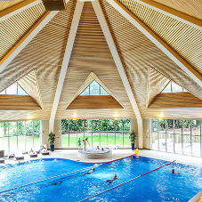 Eye catching ceiling for hotel spa