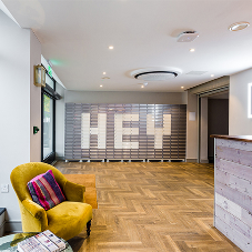 Welcoming mailboxes in a Cardiff student accommodation