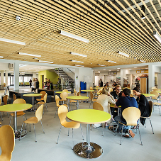 Grill ceiling completes look for Northbrook College