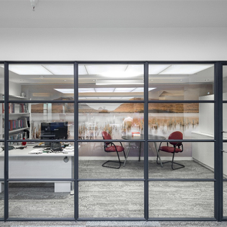 Internal steel screens for Fleet Street offices