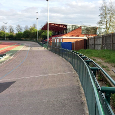 Bespoke track fencing for Palmer Park