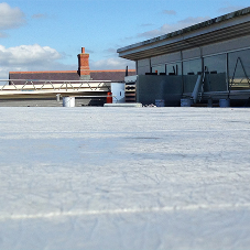 Roof waterproofing system for supermarket